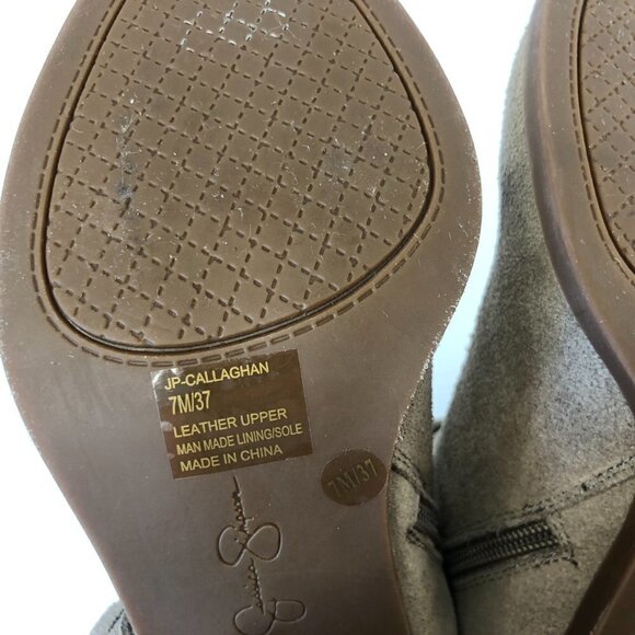 Jessica Simpson Callaghan Ankle Boots Suede Fringe Heeled  Zipper Booties Size 7 - Picture 14 of 14